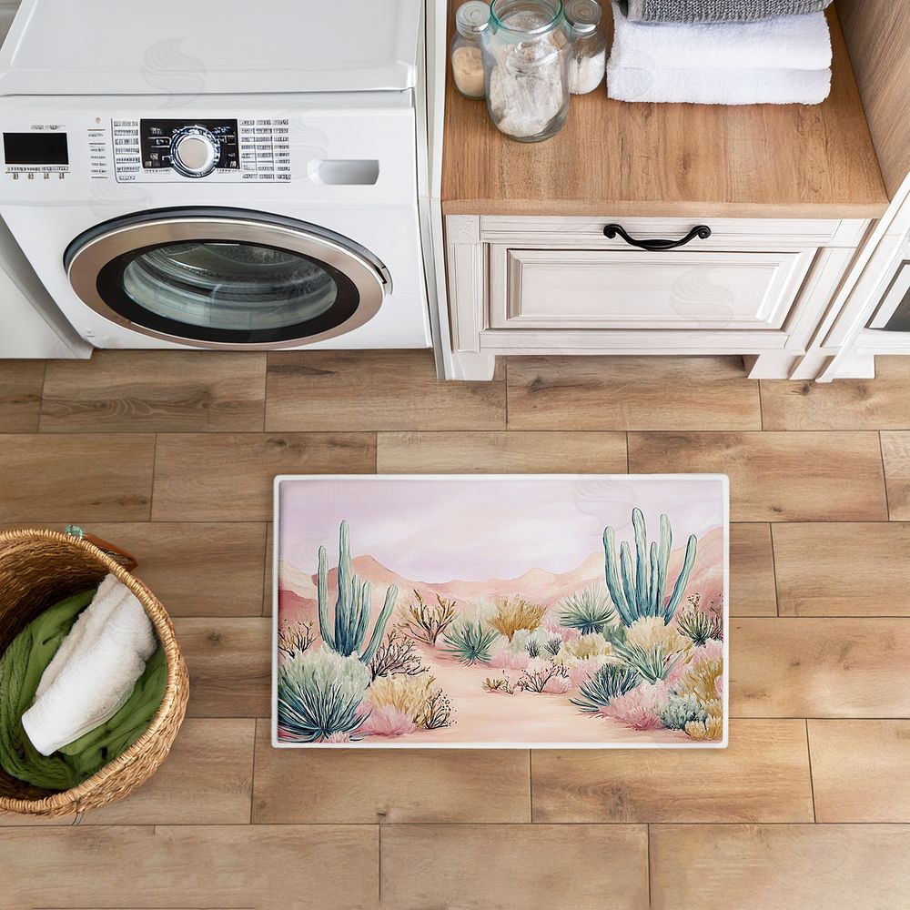 Ramona Murdock | Sandy Desert Wonderland Plush Bath Mat