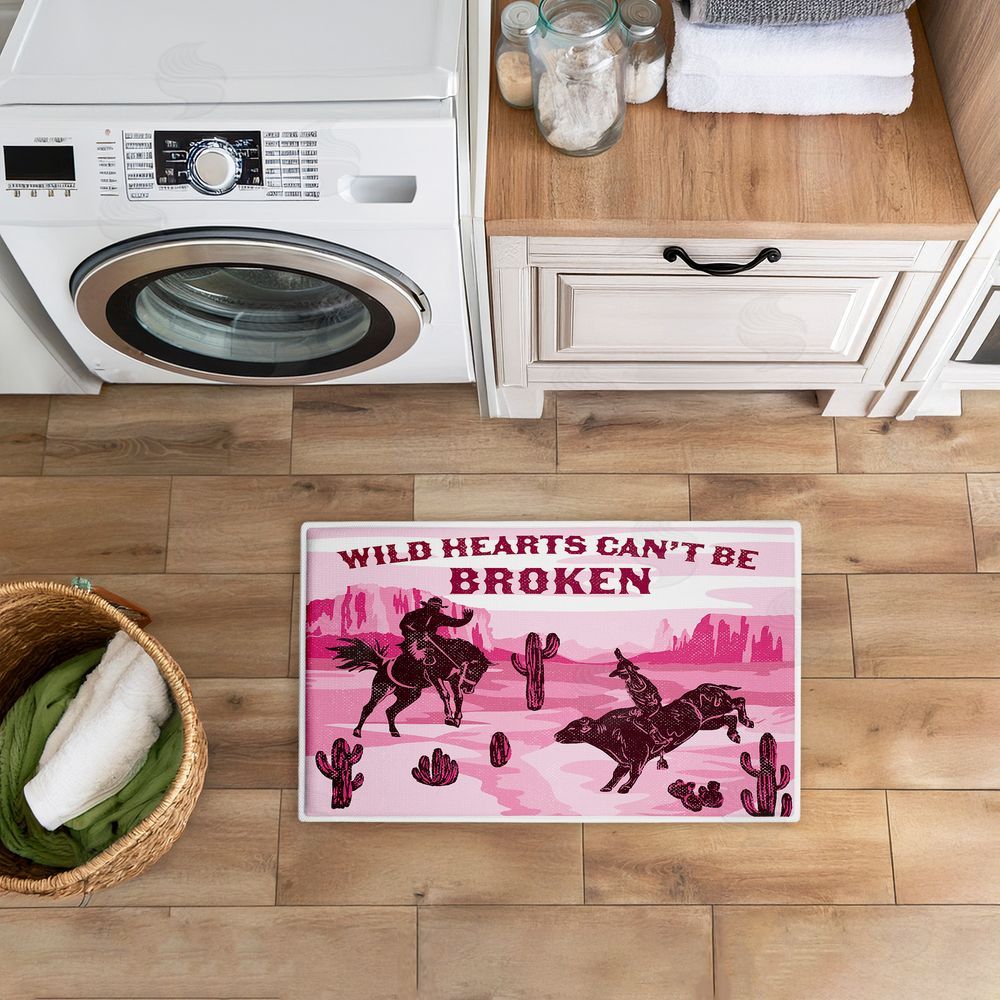 Diane Labombarbe | Wild Hearts Can't Be Broken Plush Bath Mat
