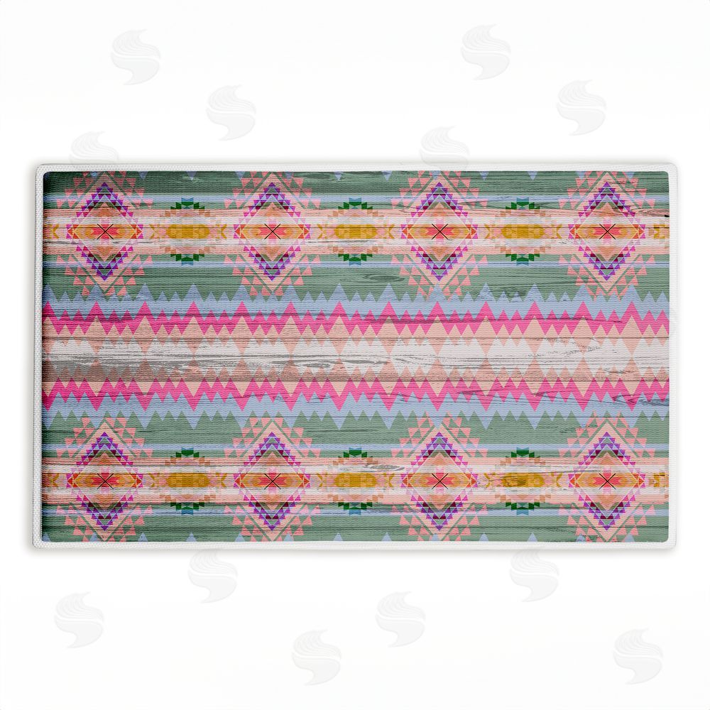 Jennifer Ellory | Bright Shabby Chic Boho Plush Bath Mat
