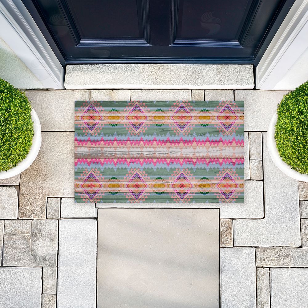 Jennifer Ellory | Bright Shabby Chic Boho Non-Woven Door Mat
