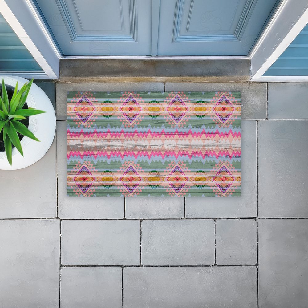 Jennifer Ellory | Bright Shabby Chic Boho Non-Woven Door Mat