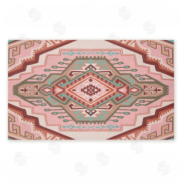 Corinne Lent | Terracotta Dreams Pink Boho Non-Woven Door Mat