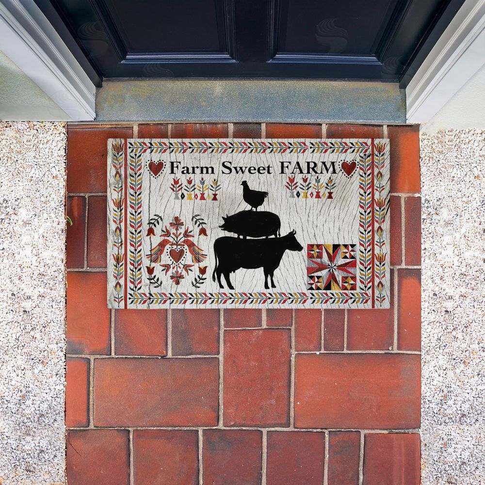 Corinne Lent | Sweet Farm Rustic Boho Non-Woven Door Mat