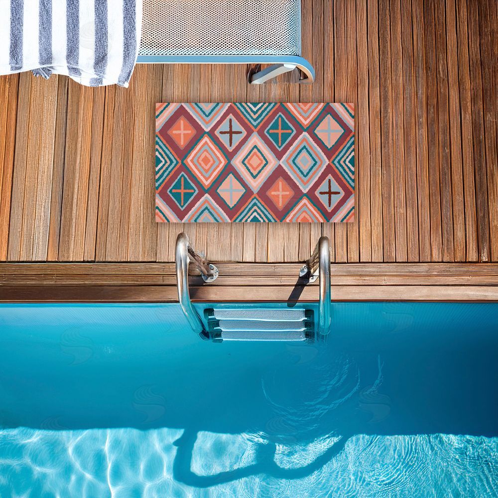Darlene Seale | Bold Geometric Patterns Non-Woven Door Mat