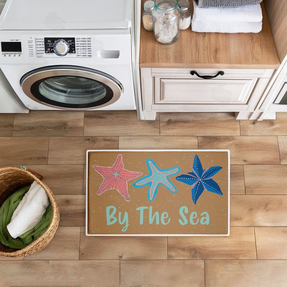 Darlene Seale | By The Sea Starfish Plush Bath Mat