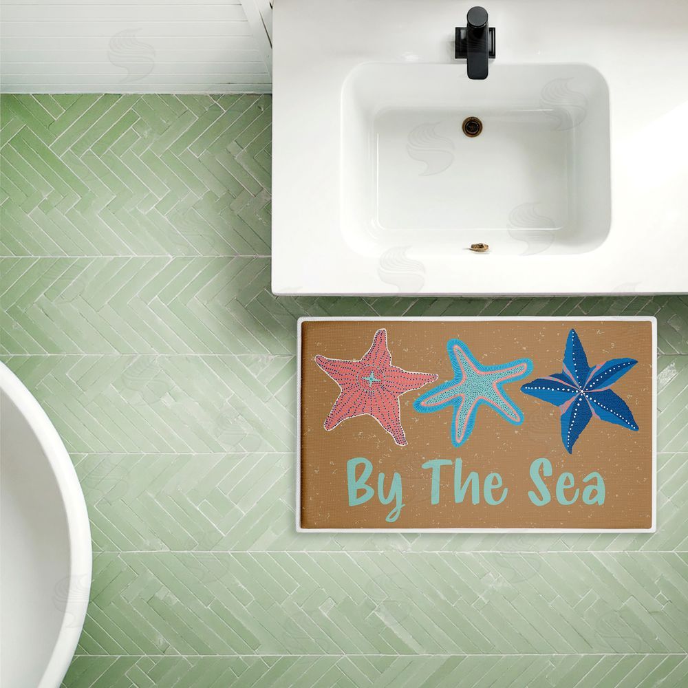 Darlene Seale | By The Sea Starfish Plush Bath Mat