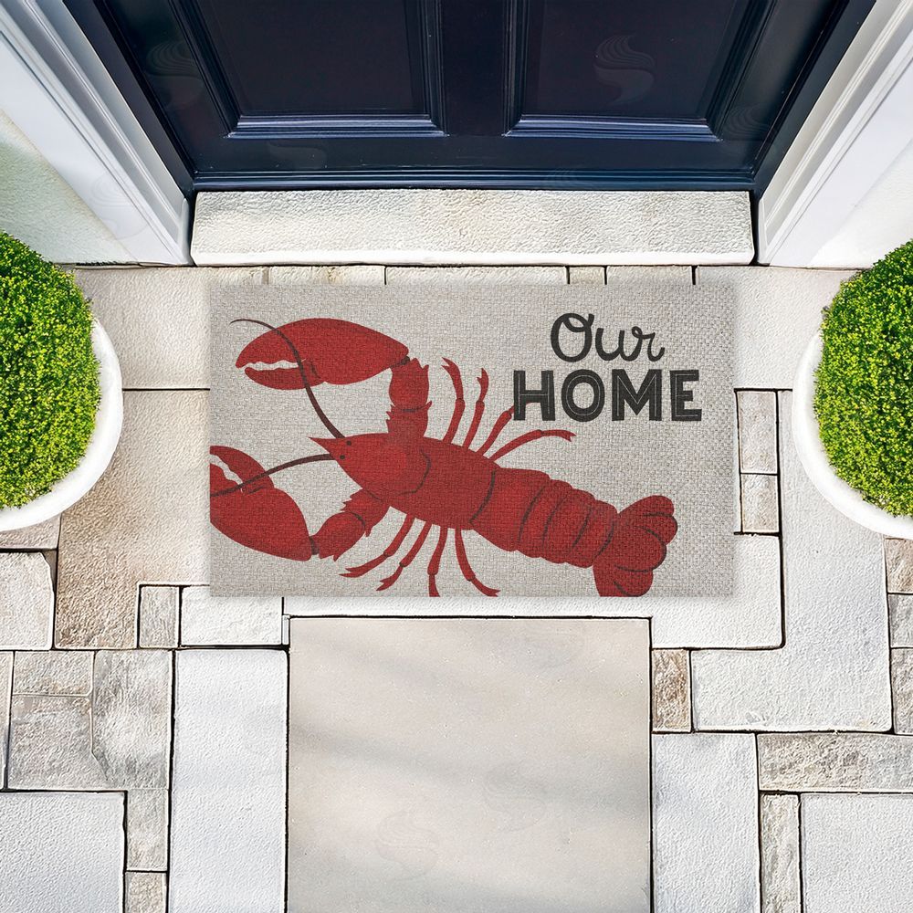 Gail Veillette | Our Home Lobster Faux Sisal Door Mat