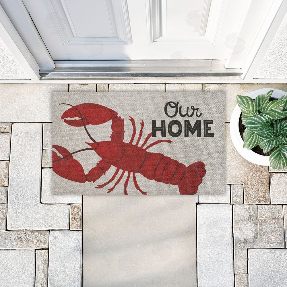 Gail Veillette | Our Home Lobster Faux Sisal Door Mat