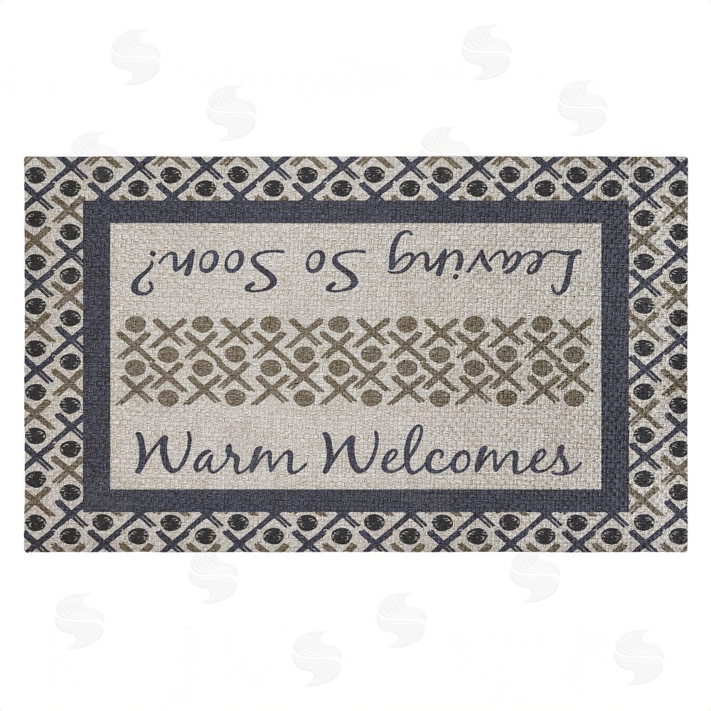 Arrolynn Weiderhold | Dual Message Entryway Faux Sisal Door Mat