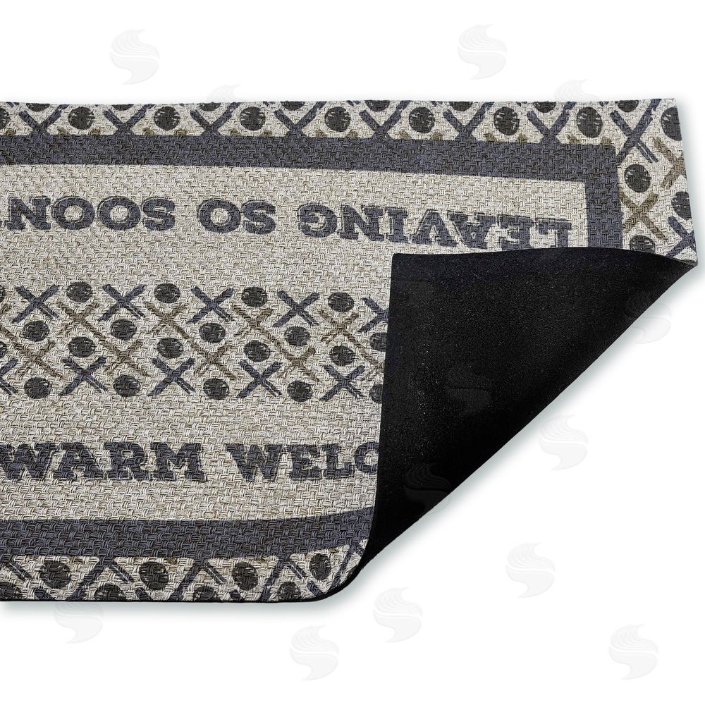 Arrolynn Weiderhold | Entryway Message with Pattern Faux Sisal Door Mat