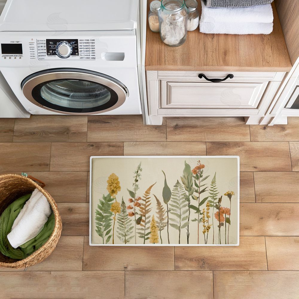 Elizabeth Medley | Simple Fall Botanics Plush Bath Mat