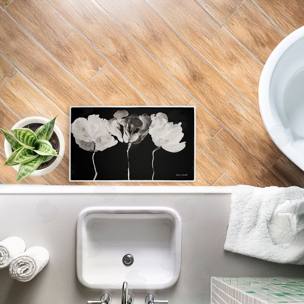 Lanie Loreth | Trio in Light on Black Plush Bath Mat
