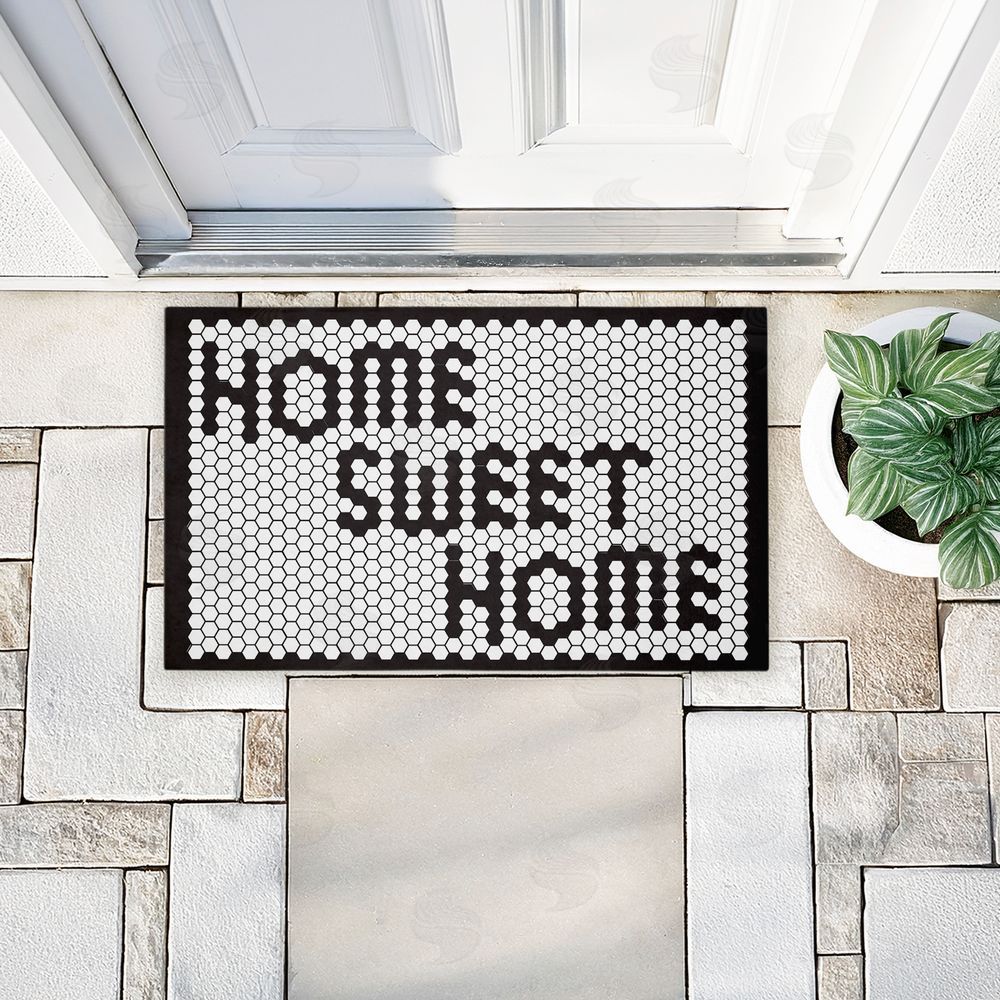 Elizabeth Medley | Sweet Home Mosaic Pattern Non-Woven Door Mat
