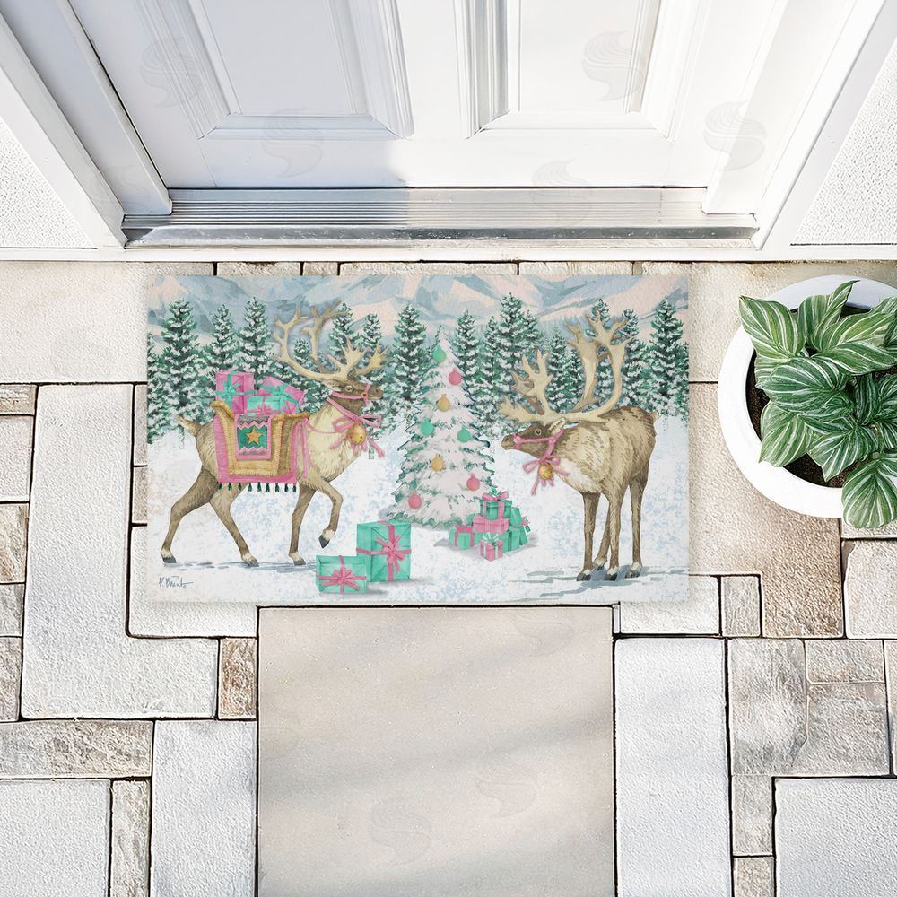 Paul Brent | Whimsy Holiday Reindeer Non-Woven Door Mat