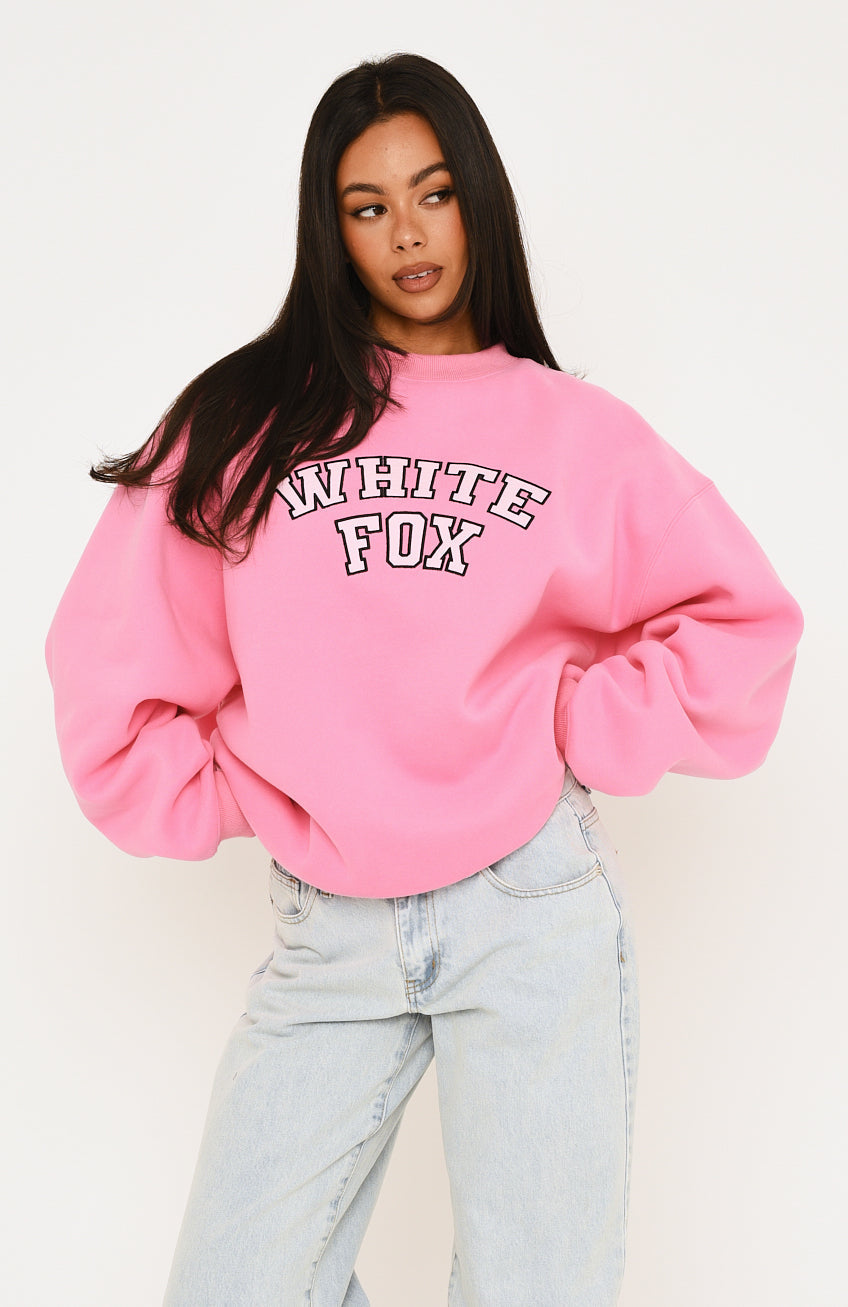 Major Upgrade Oversized Drop Shoulder Sweater Bubblegum