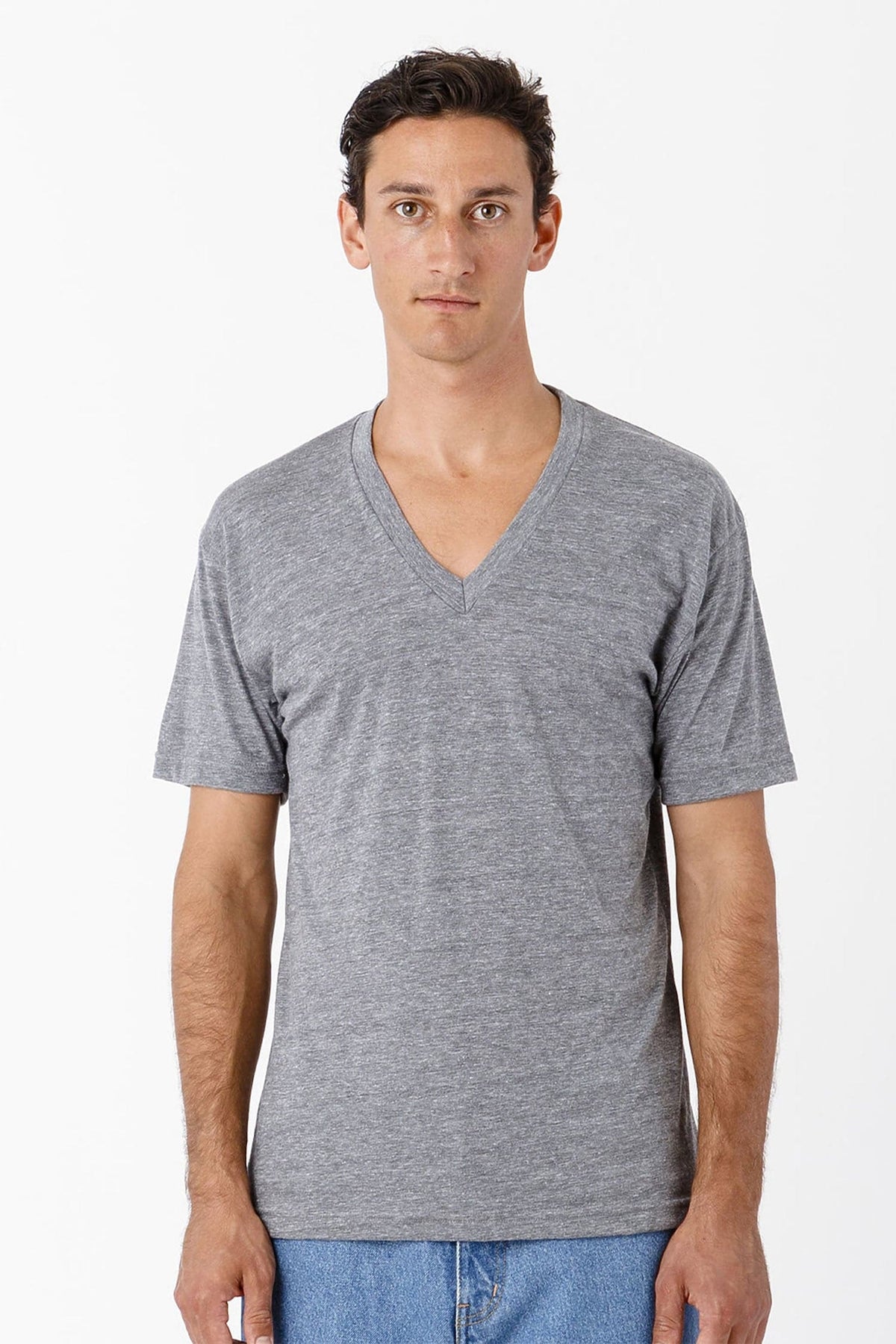 TR61 - 3.7oz Short Sleeve Tri-Blend V-Neck