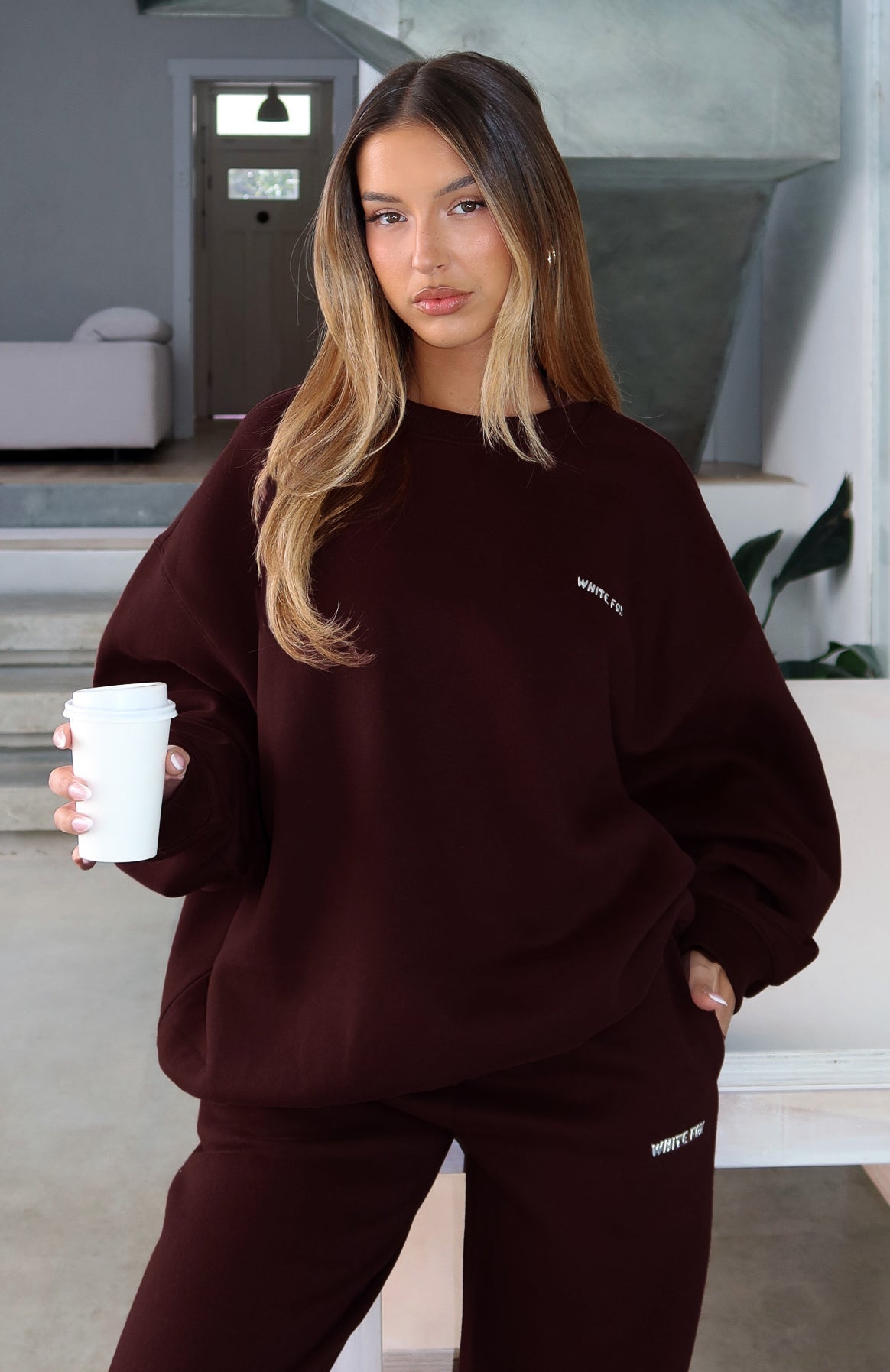 Test Drive Oversized Sweater Chocolate