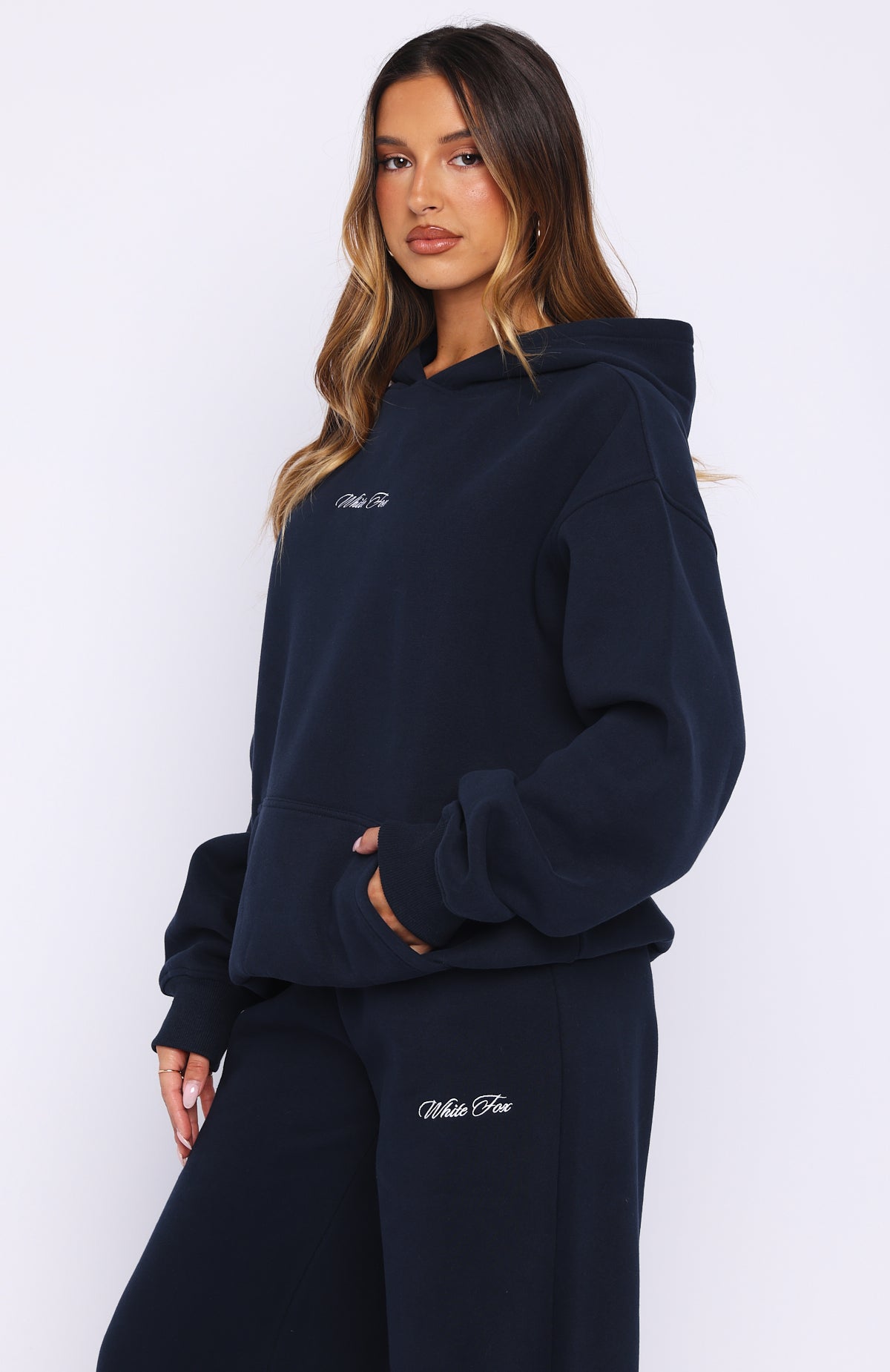 Wishing For It Oversized Hoodie Navy